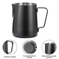 Jarra barista color negro 350 ml