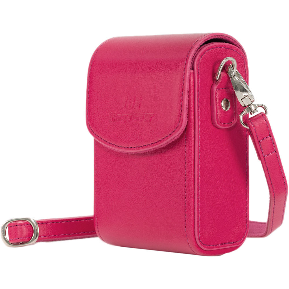 Funda de Cuero PU MegaGear con Correa para Sony Cyber-shot DSC-RX100 VI, V, IV (Rosa Fucsia) - Funda 1451632-REG Funda de Cuero PU MegaGear con Correa para Sony Cyber-shot DSC-RX100 VI, V, IV (Rosa Fucsia) - Funda 1451632-REG