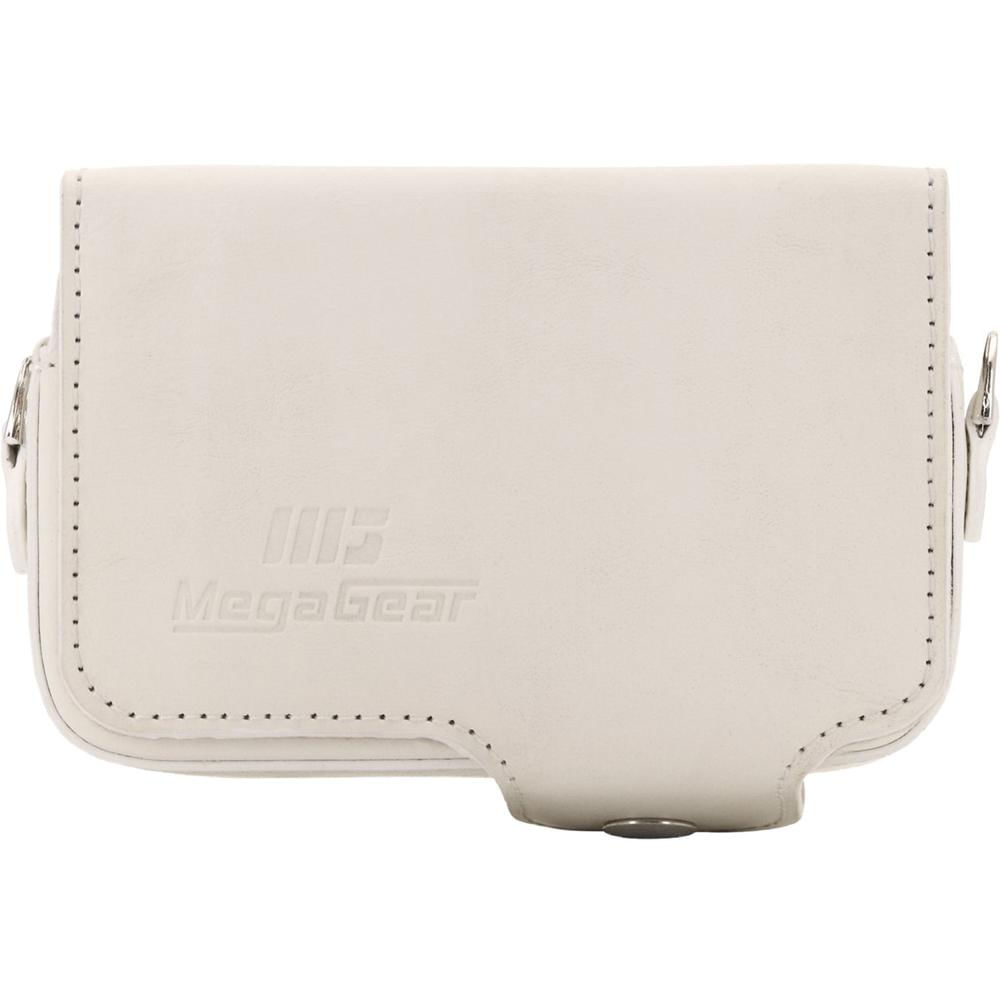Funda de Cuero MegaGear con Asa para Cámaras Sony Cyber-shot (Blanca) 1419902-REG Funda de Cuero MegaGear con Asa para Cámaras Sony Cyber-shot (Blanca) 1419902-REG