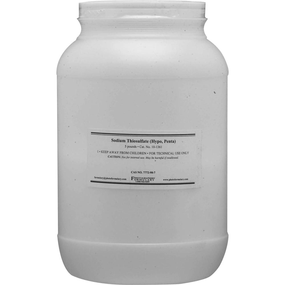 Formulary de Fotógrafos: Tiosulfato de Sodio (Hipo) Penta (Arroz Prismático) - 5 lbs