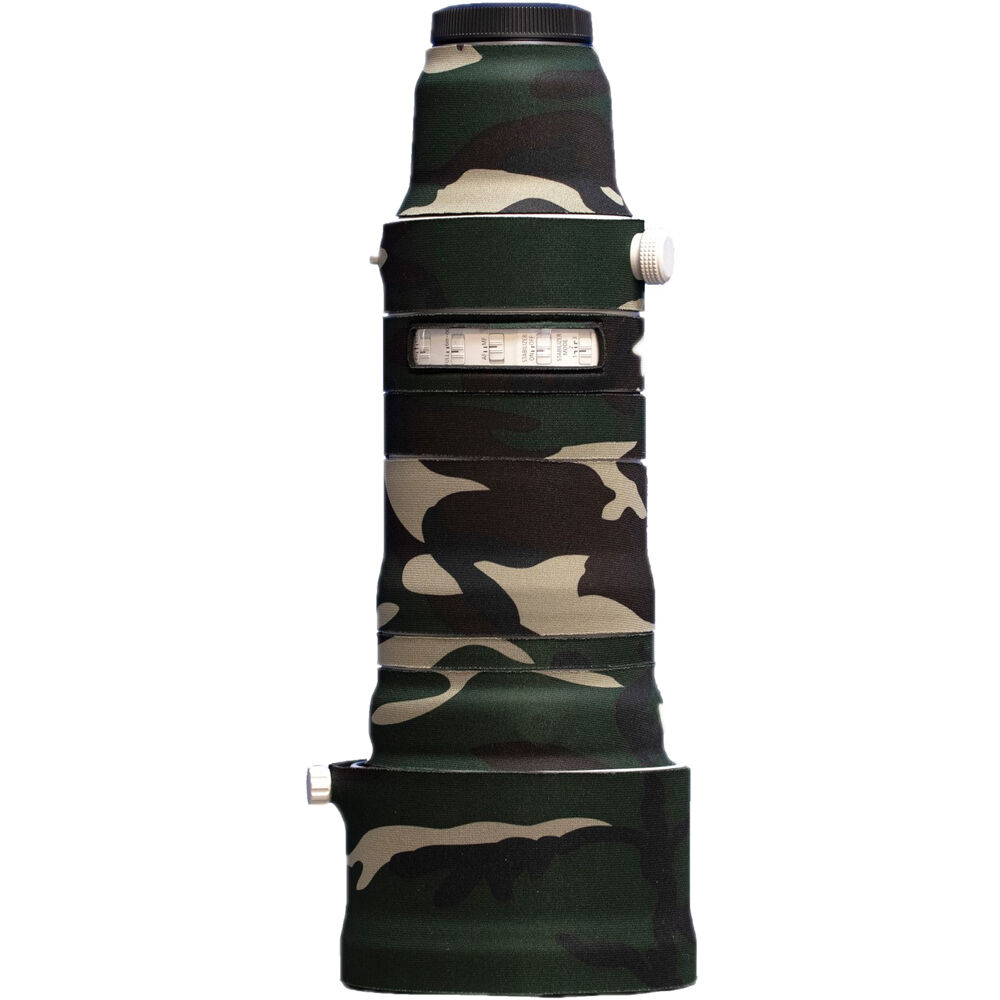 Funda LensCoat para Canon RF 100-300mm f/2.8 IS (Camo Verde Bosque) - Protección contra Rasguños y G