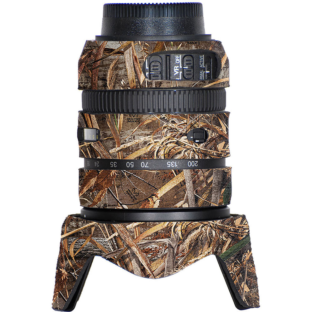Funda LensCoat para Lente Nikon 18-200mm f/3.5-5.6 G VRII (Realtree Max5) - Impermeable, Aislante Té