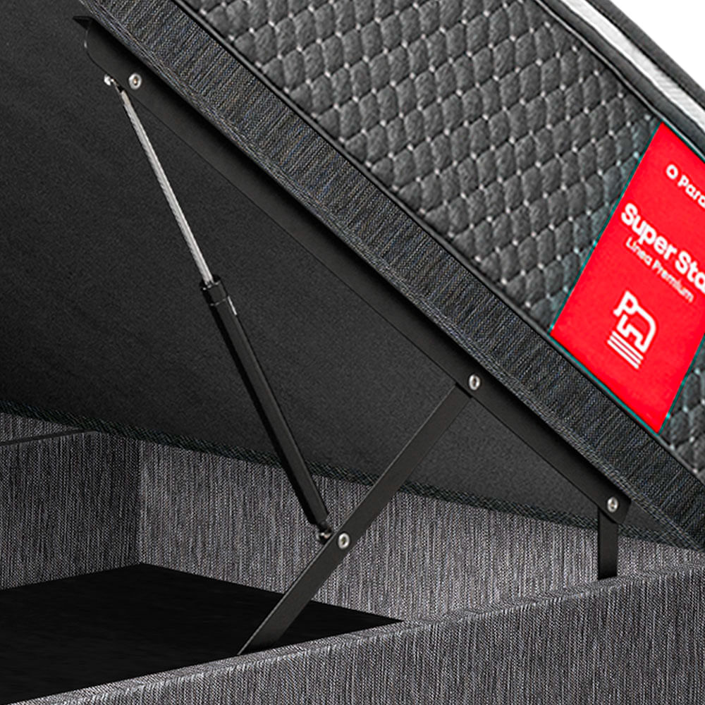 Cama Boxet Super Star Queen Gris - Promart