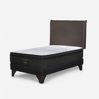 Cama Europeo Tempo 1.5 Plazas Maurice Gris
