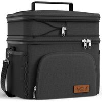LONCHERA 2 NIVELES DE 20L HOTOR | NEGRO