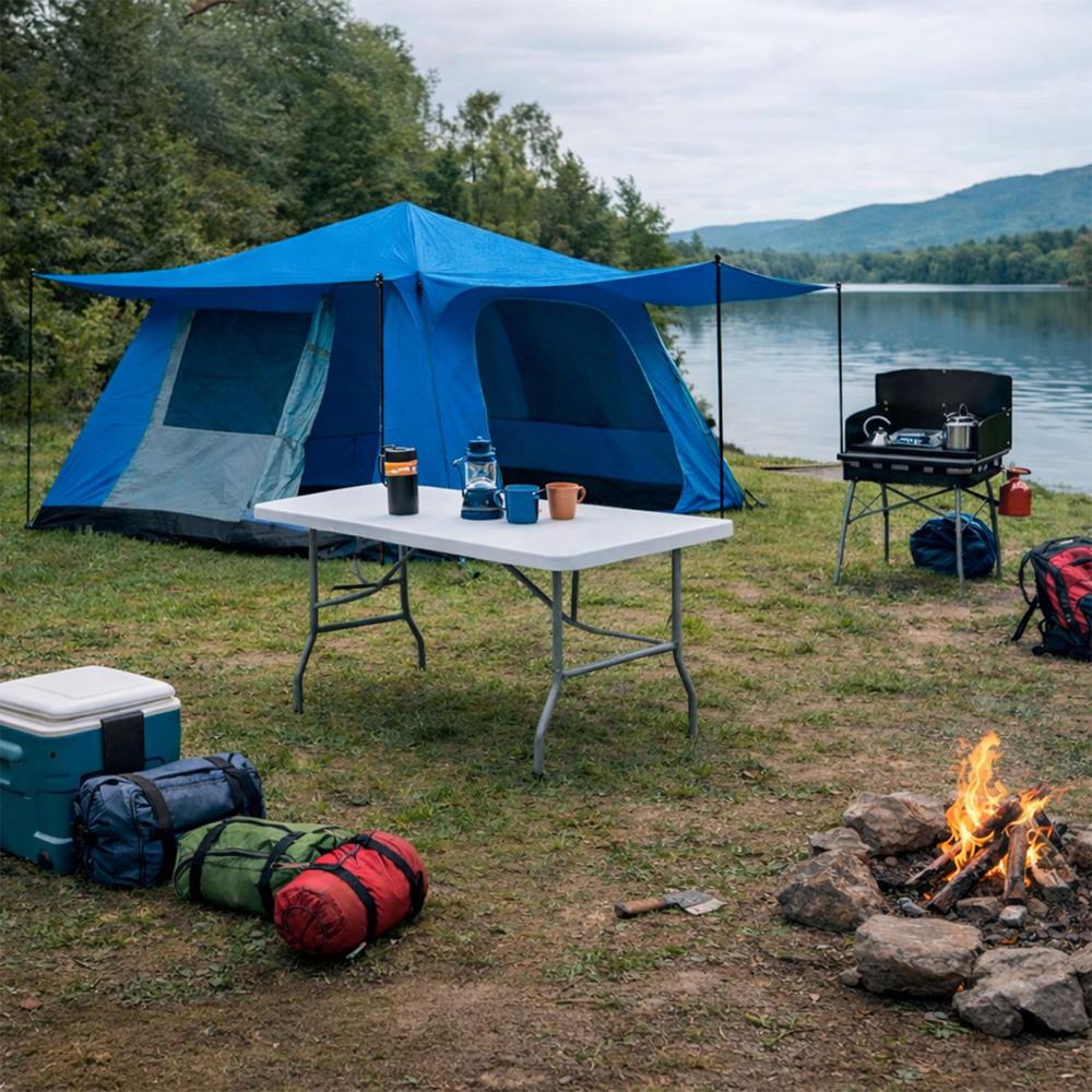 Combo Camping 6P Carpa Impermeable Yosemite Mesa Plegable 180 cm