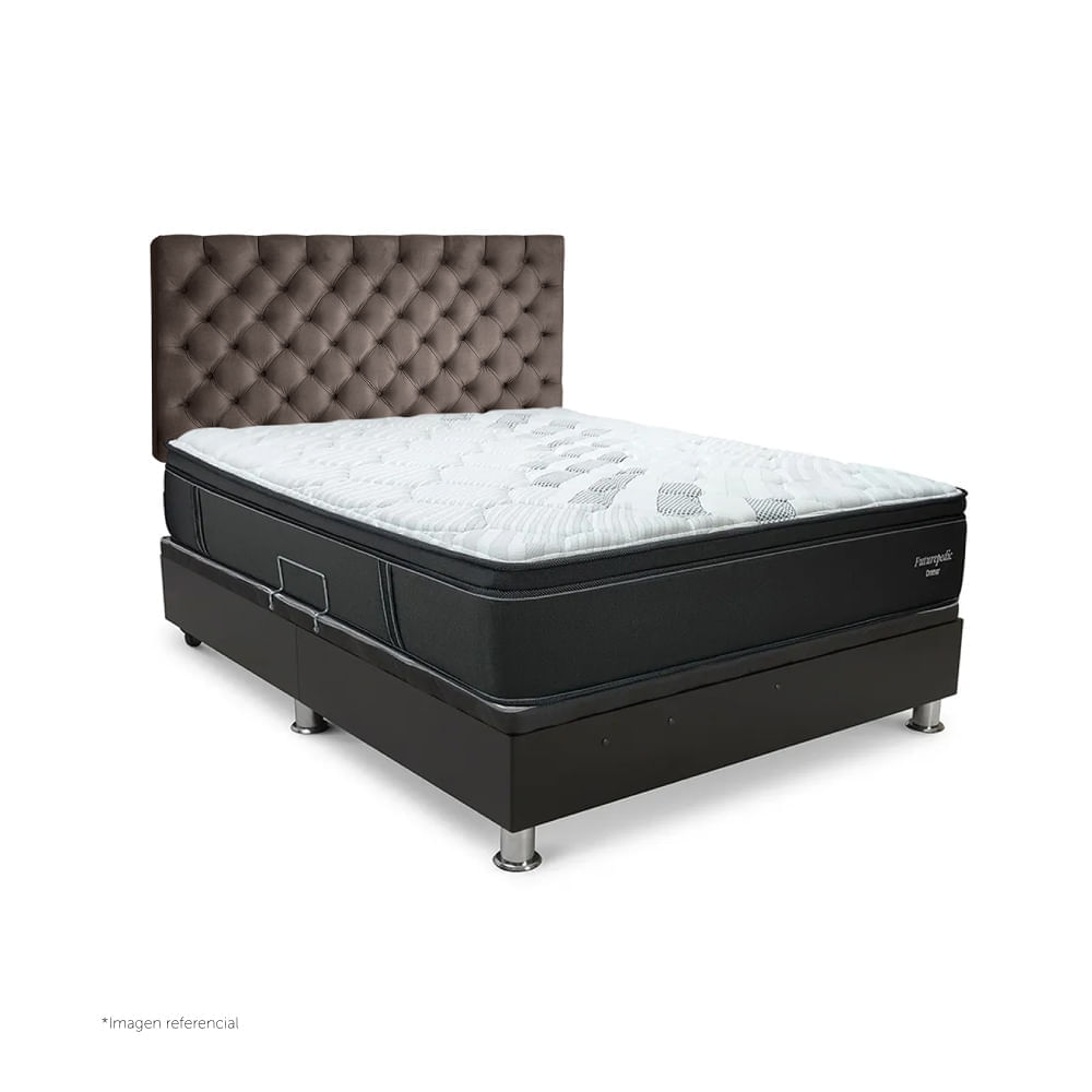 Dormitorio Praktibox Laqueado Futurepedic Queen Cuadros Marron