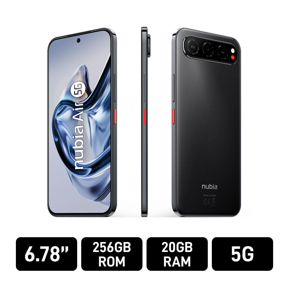 Celular Zte Nubia Air 8GB + 256GB Negro
