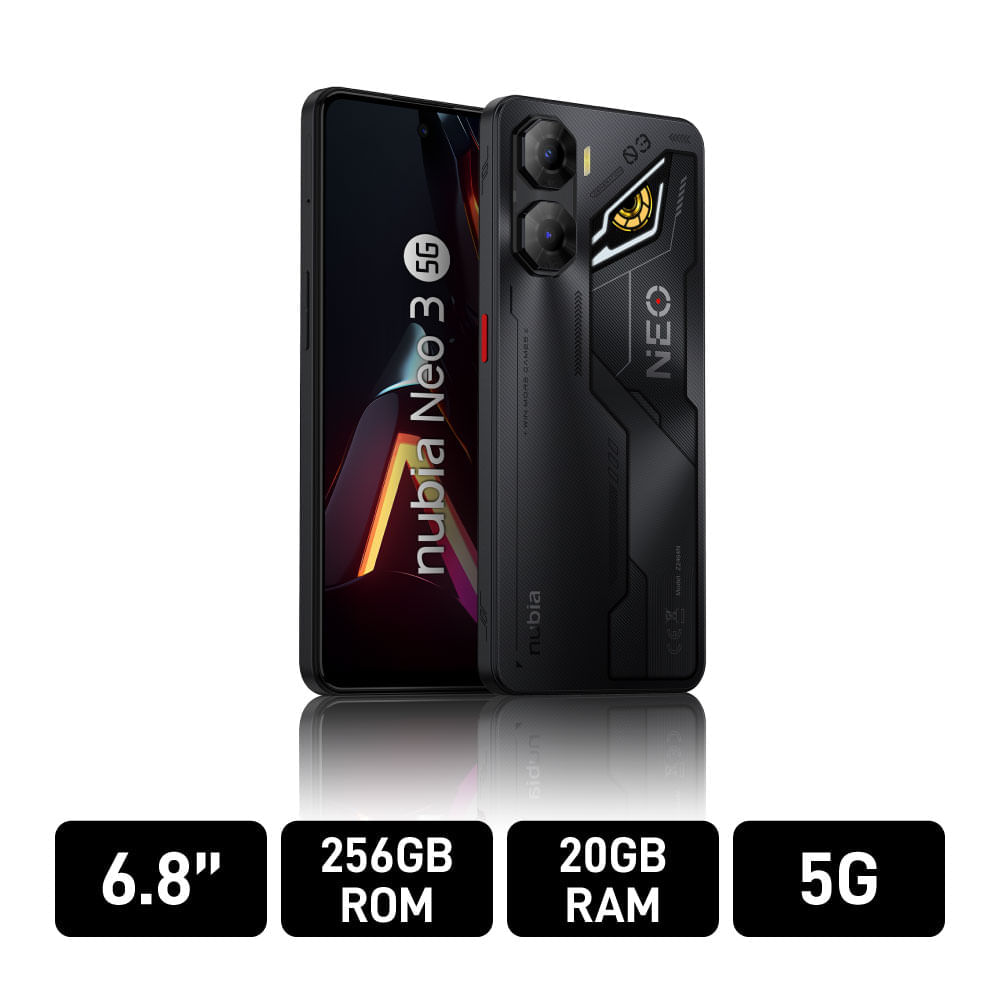 Celular Zte Nubia Neo 3 5G 8GB + 256GB Negro + Gamepad