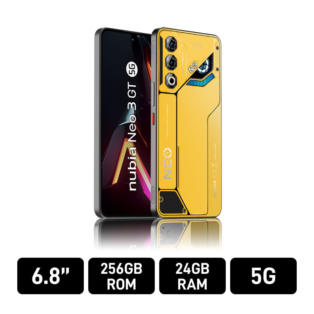 Celular Zte Nubia Neo 3GT 5G 12GB + 256G Amarillo + Gamepad