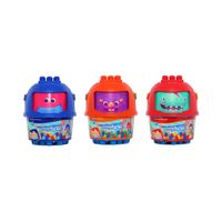 Bloques Build Me Up Maxi Bucket Dino Gira Cabeza 20 Piezas
