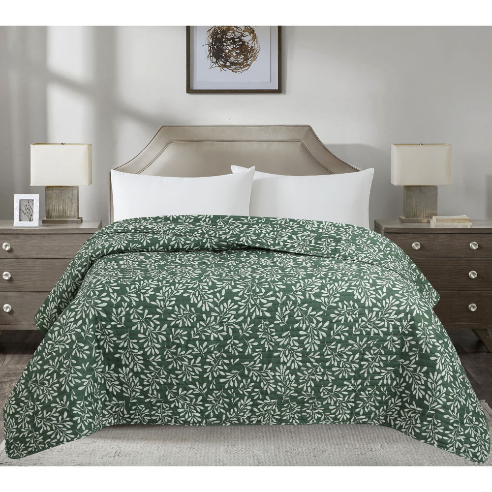 Cubrecama Pv26 Ultrasonic Print Ramas Queen