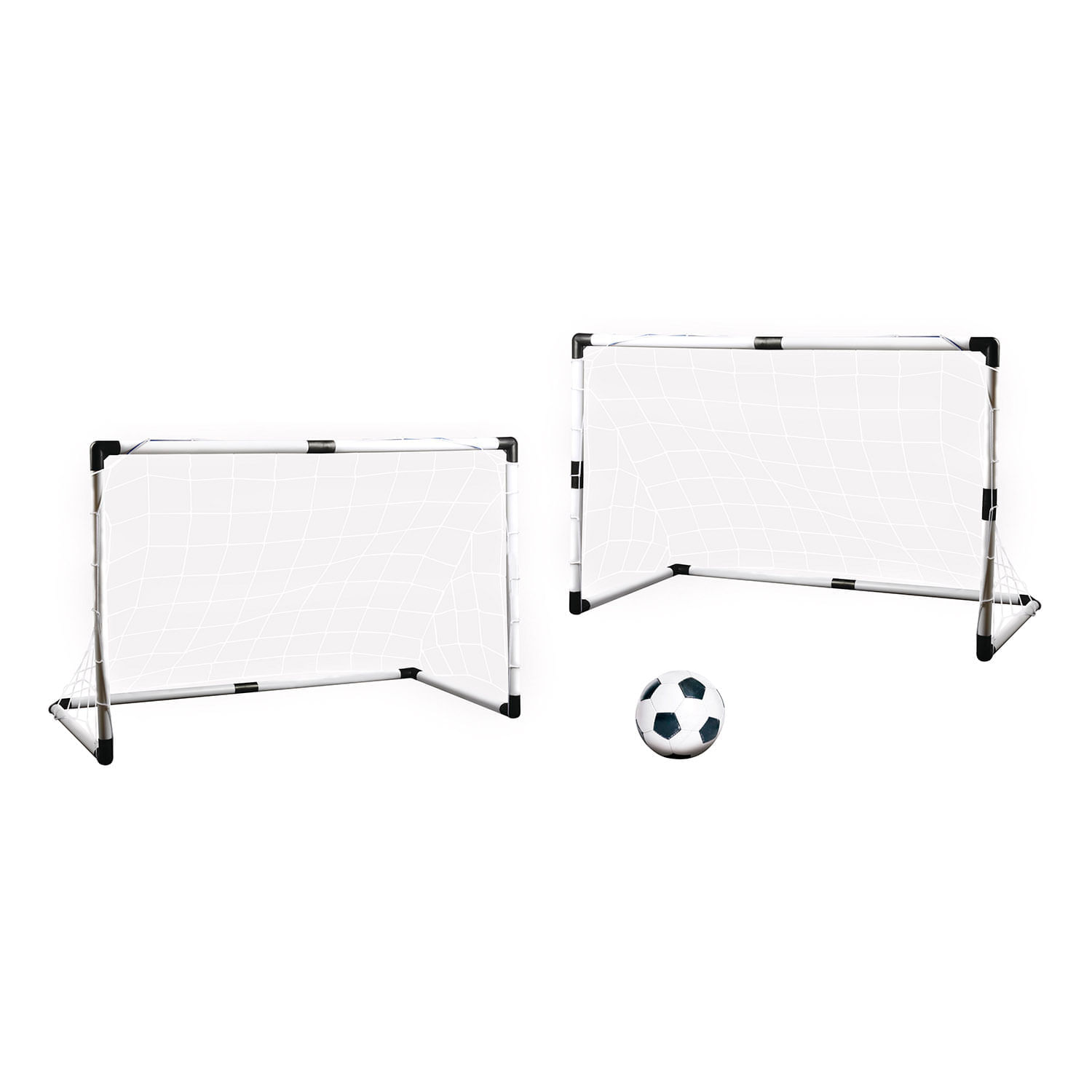 Set De 2 Porterías De Fútbol Para Niños Playspot 120 X 63 X 56Cm Con Pelota
