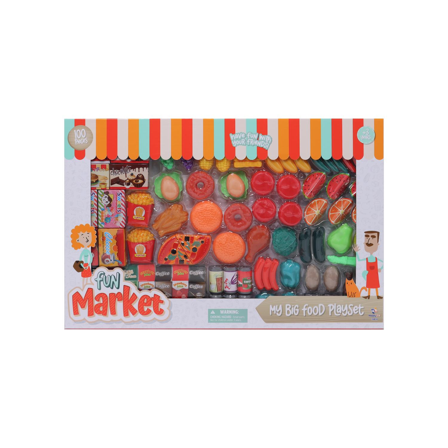 Playset De Comida Fun Market 100 Piezas