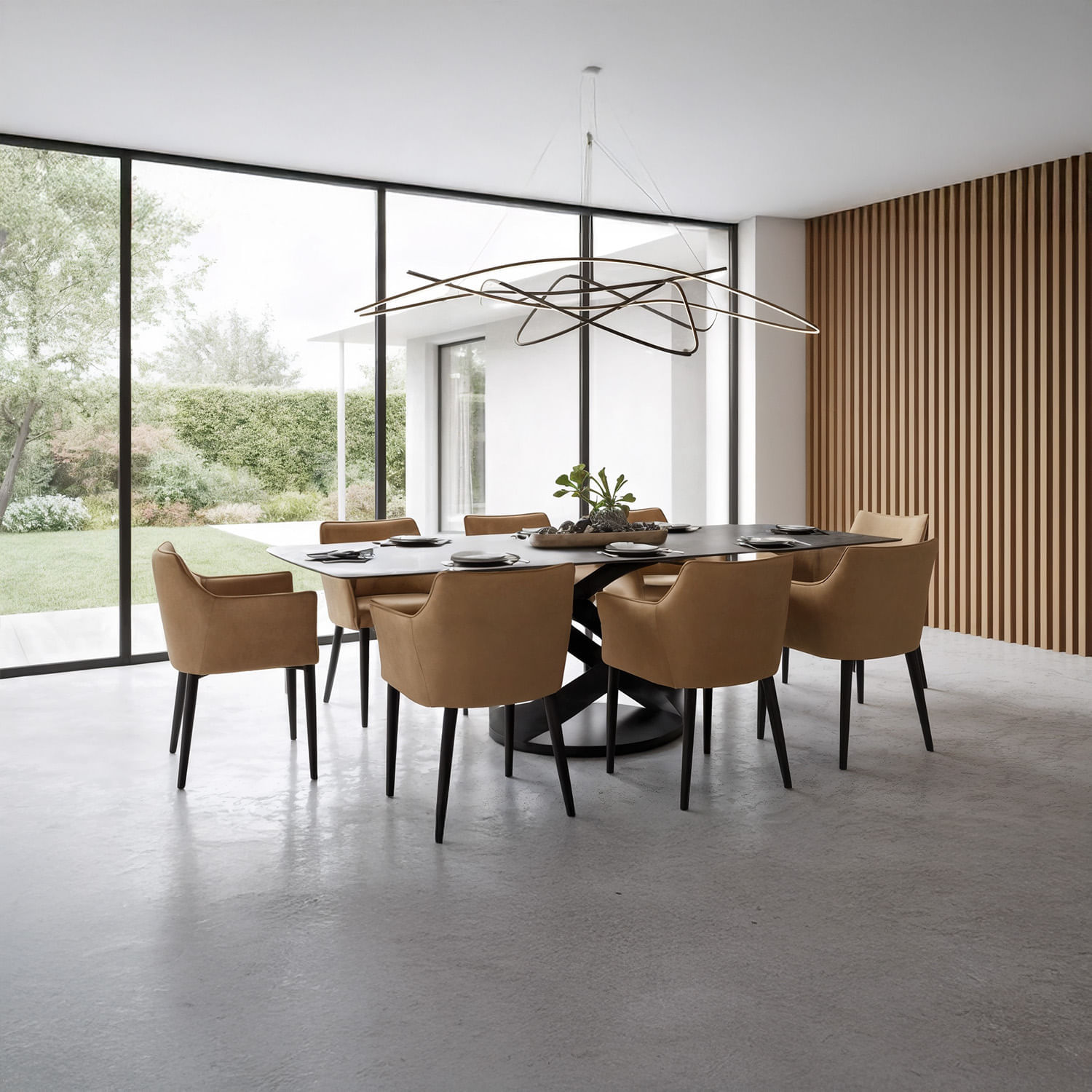 Juego De Comedor Gianni 8 Sillas Marrón