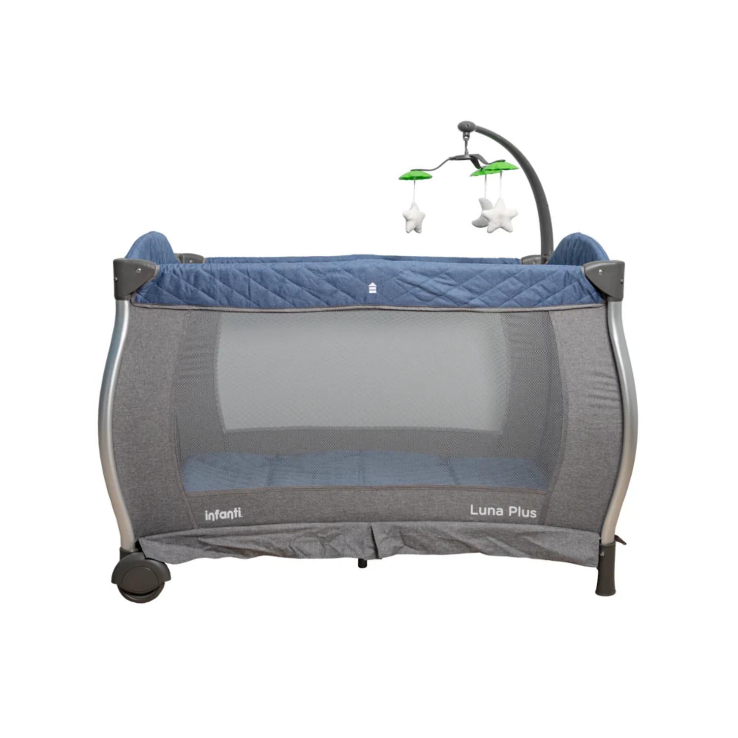 Cuna Playard Para Bebé Infanti Luna Plus Azul