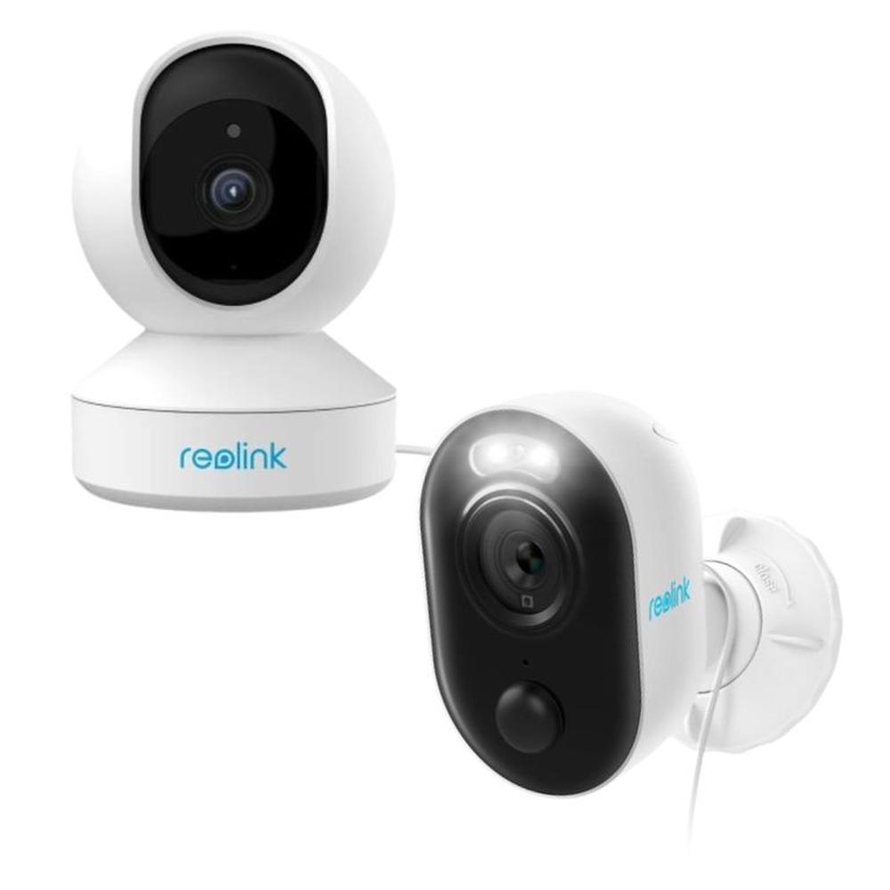 COMBO REOLINK E1 INTERIOR Y LUMUS EXTERIOR  SEGURIDAD COMPLETA 247