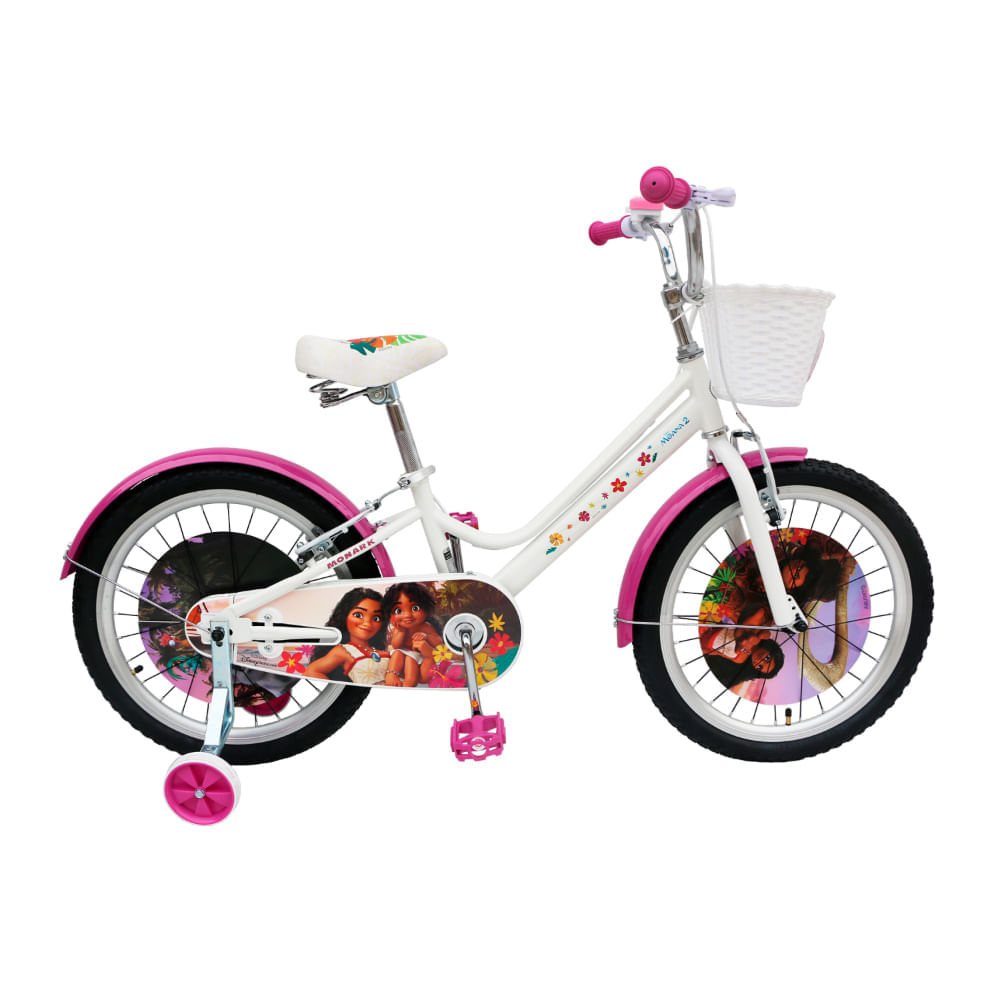 Bicicleta Monark Niña Moana Aro 20 Blanco