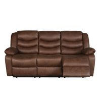 Sillon Reclinable 3 Cuerpos Gianluca Marrón