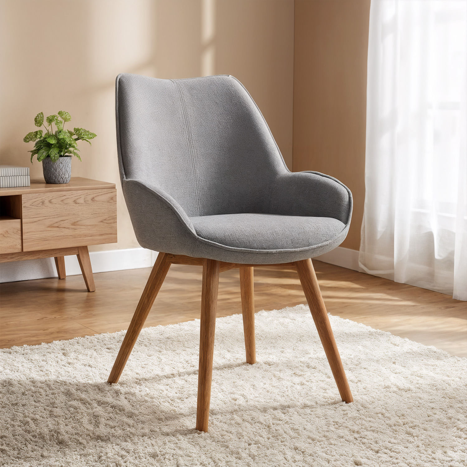 Silla De Comedor Egina Gris