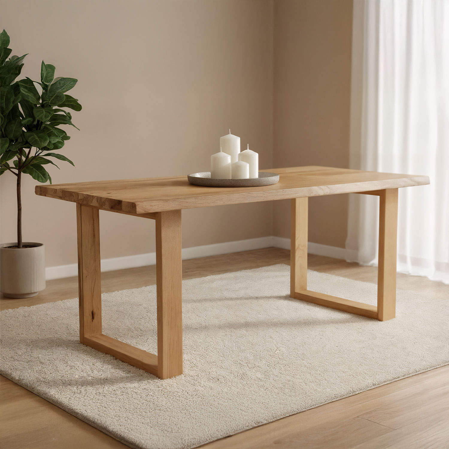 Mesa De Comedor Roble Brunella