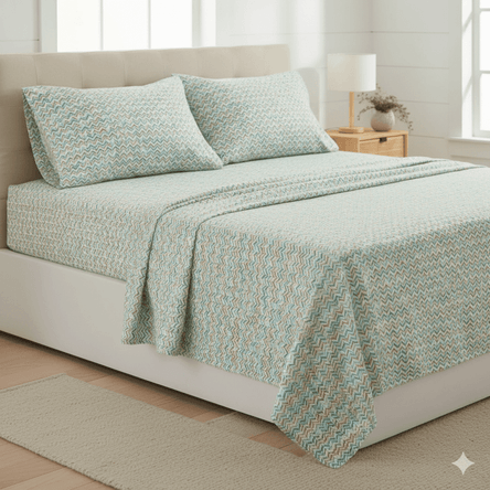 Juego de Sábana Free Home Daire Verde 2 plz Polialgodon