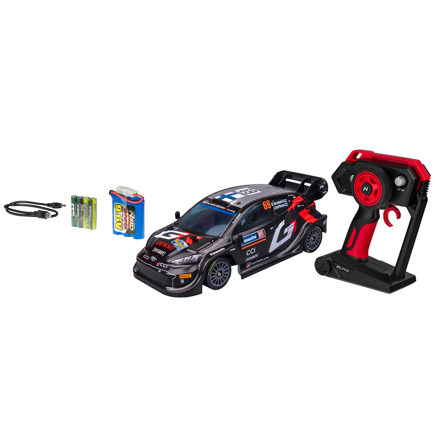 Auto A Radio Control Nikko Rc Elite Race Cars Toyota Gazoo 1:14