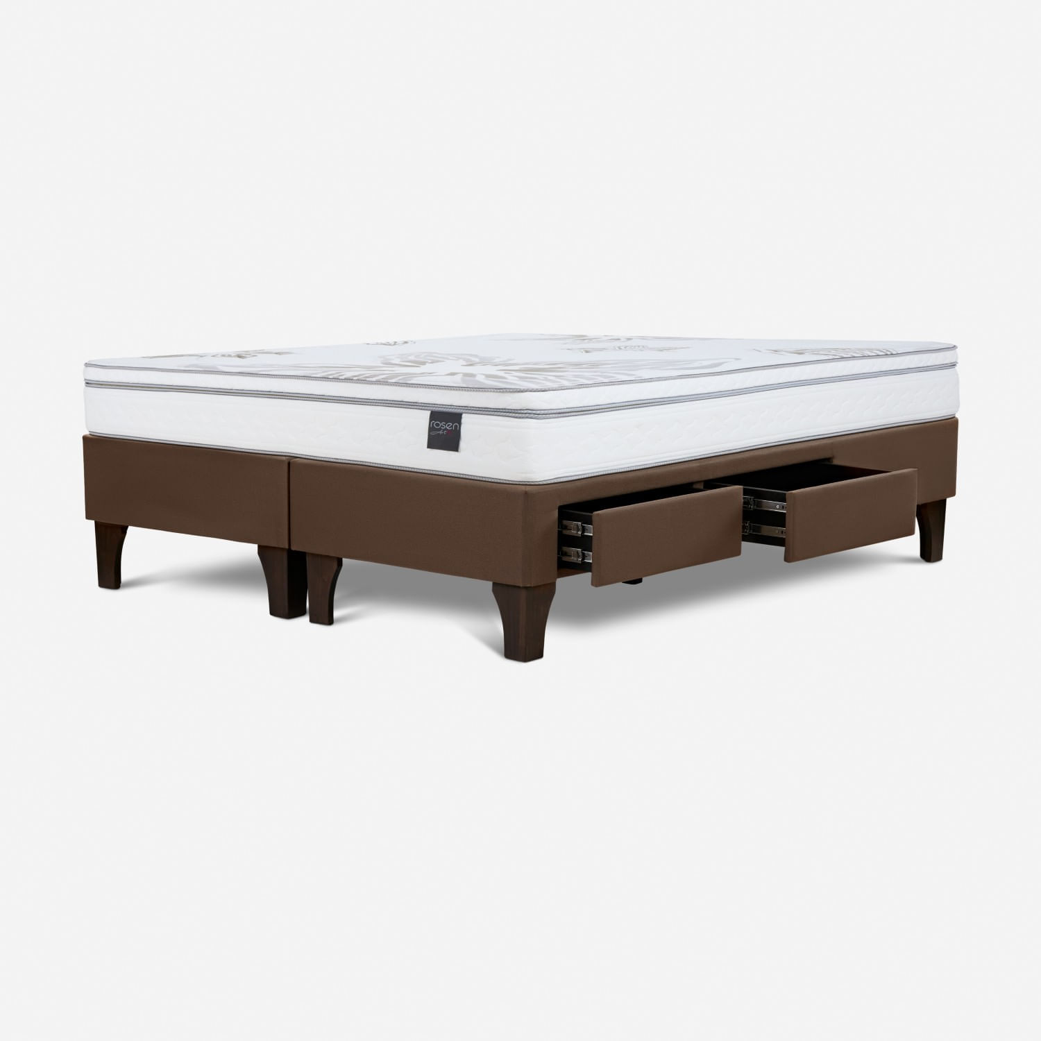 Cama Con Cajones Art 4 King Marron