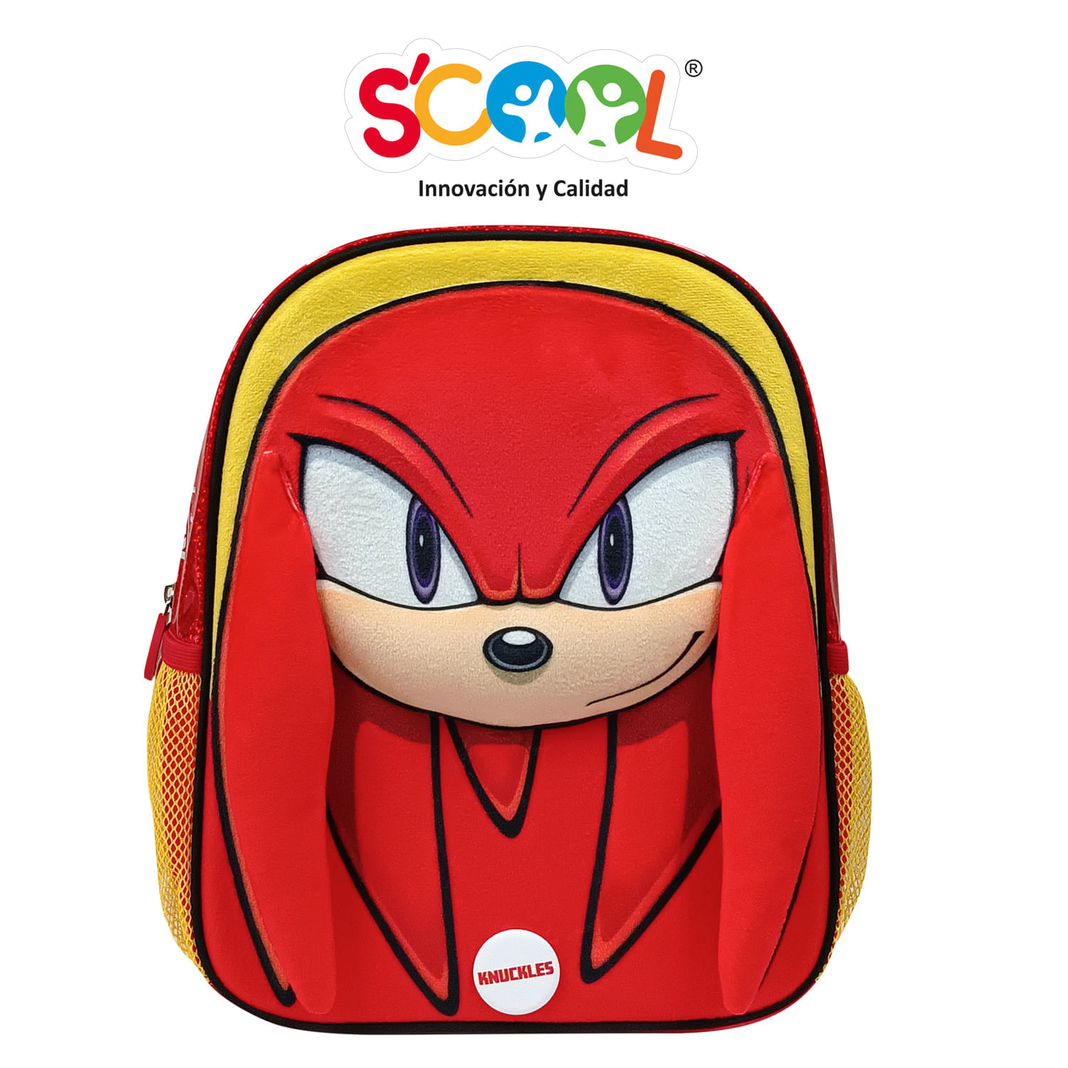 Mochila Scool Kids Magic Con Capucha Knuckles