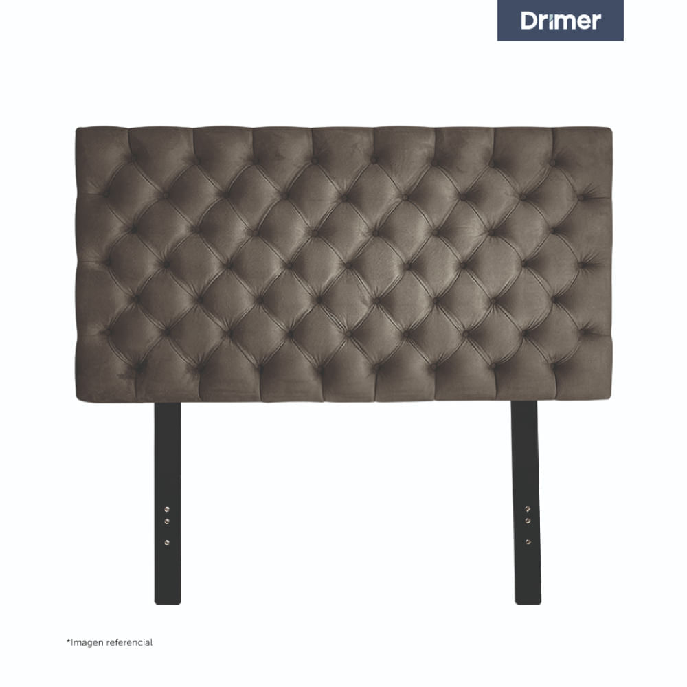 Cabecera Capitone 2 Plazas Beige Vivid