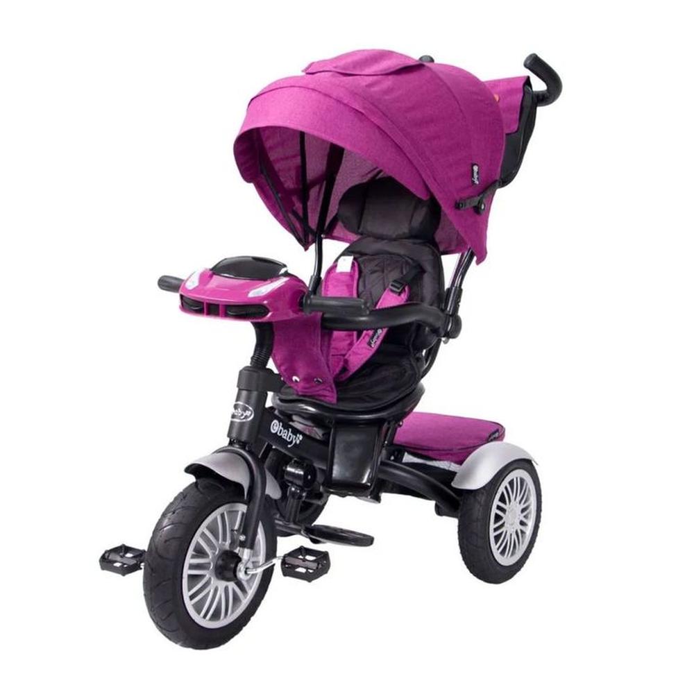 Triciclo Ebaby con Guiador Reclinable Zoe -Morado