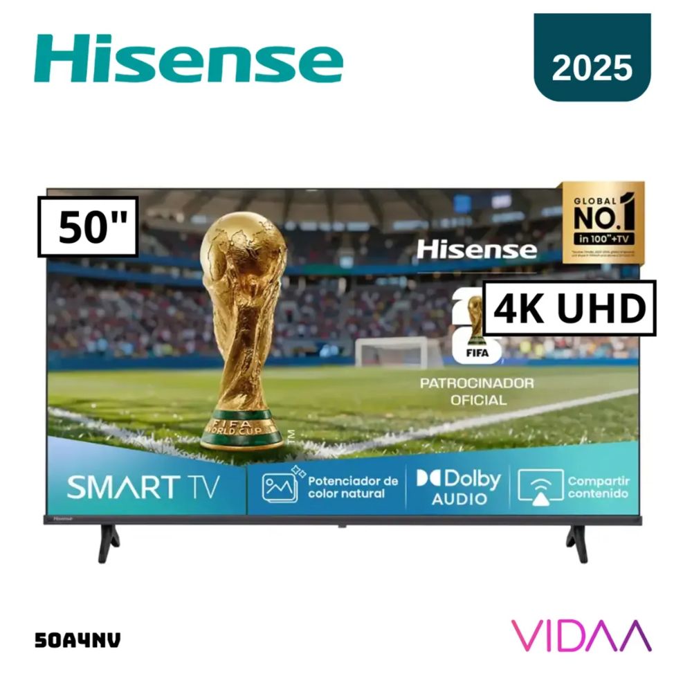 TELEVISOR HISENSE 50 50A4NV FHD 4K2025