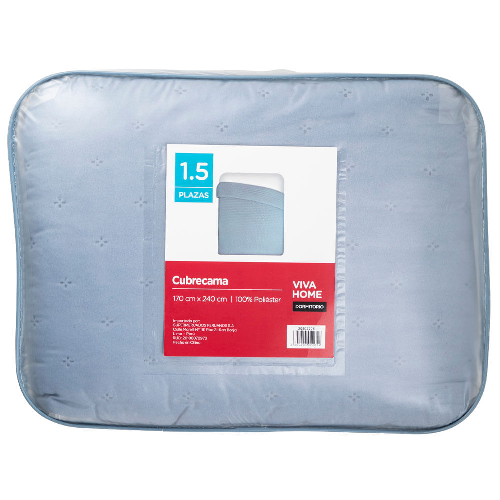 Cubrecama VIVA HOME Celeste Flower 1.5P