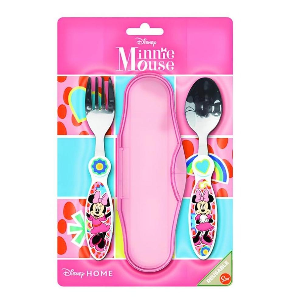Set de Cubiertos Escolar Minnie Mouse