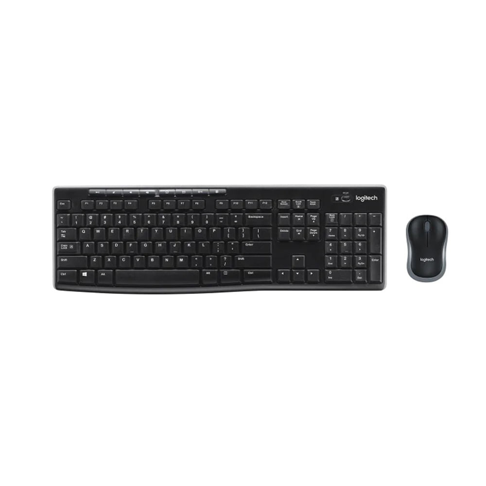 Teclado y  Mouse Logitech Mk270 Wireless Usb Black