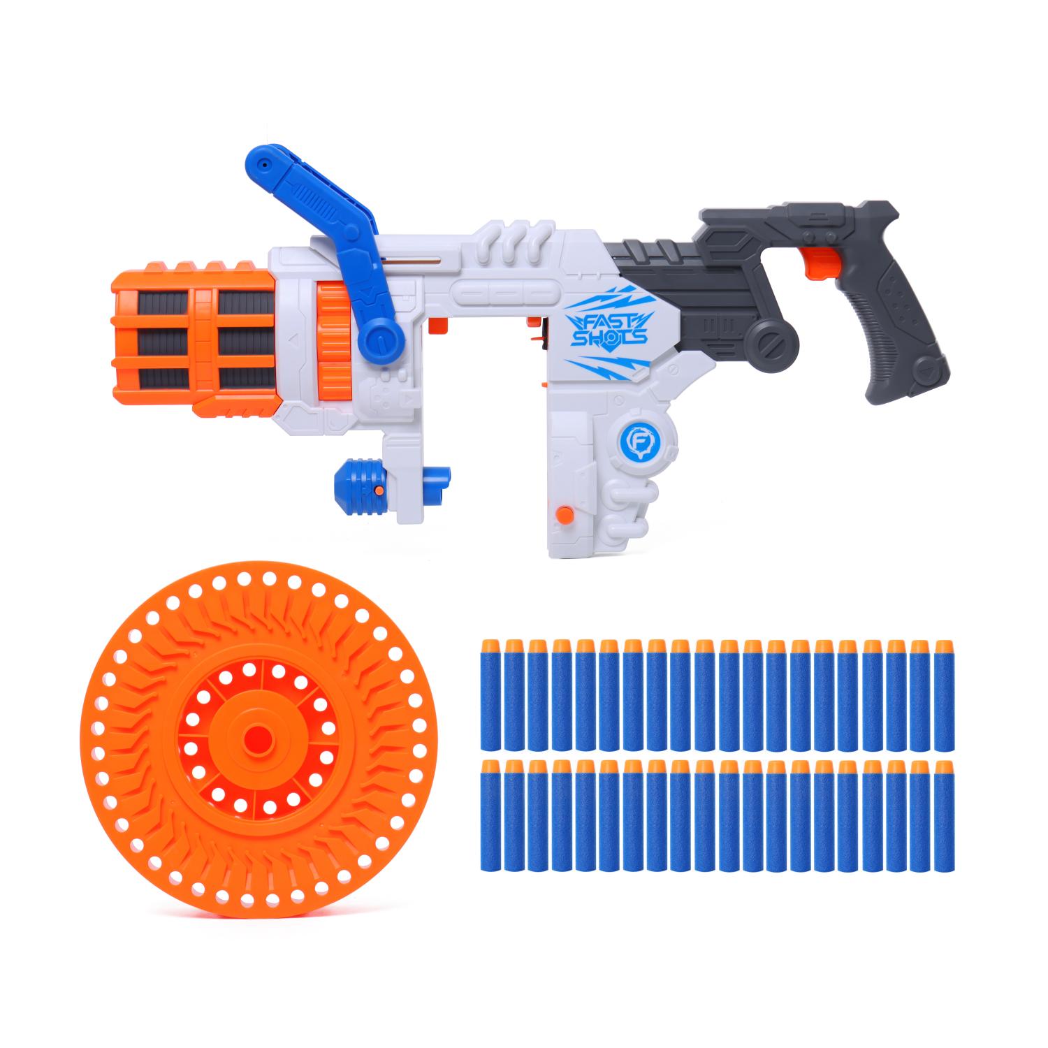 Set Lanzador Fast Shots 40 Dardos Foam Y 1 Barril