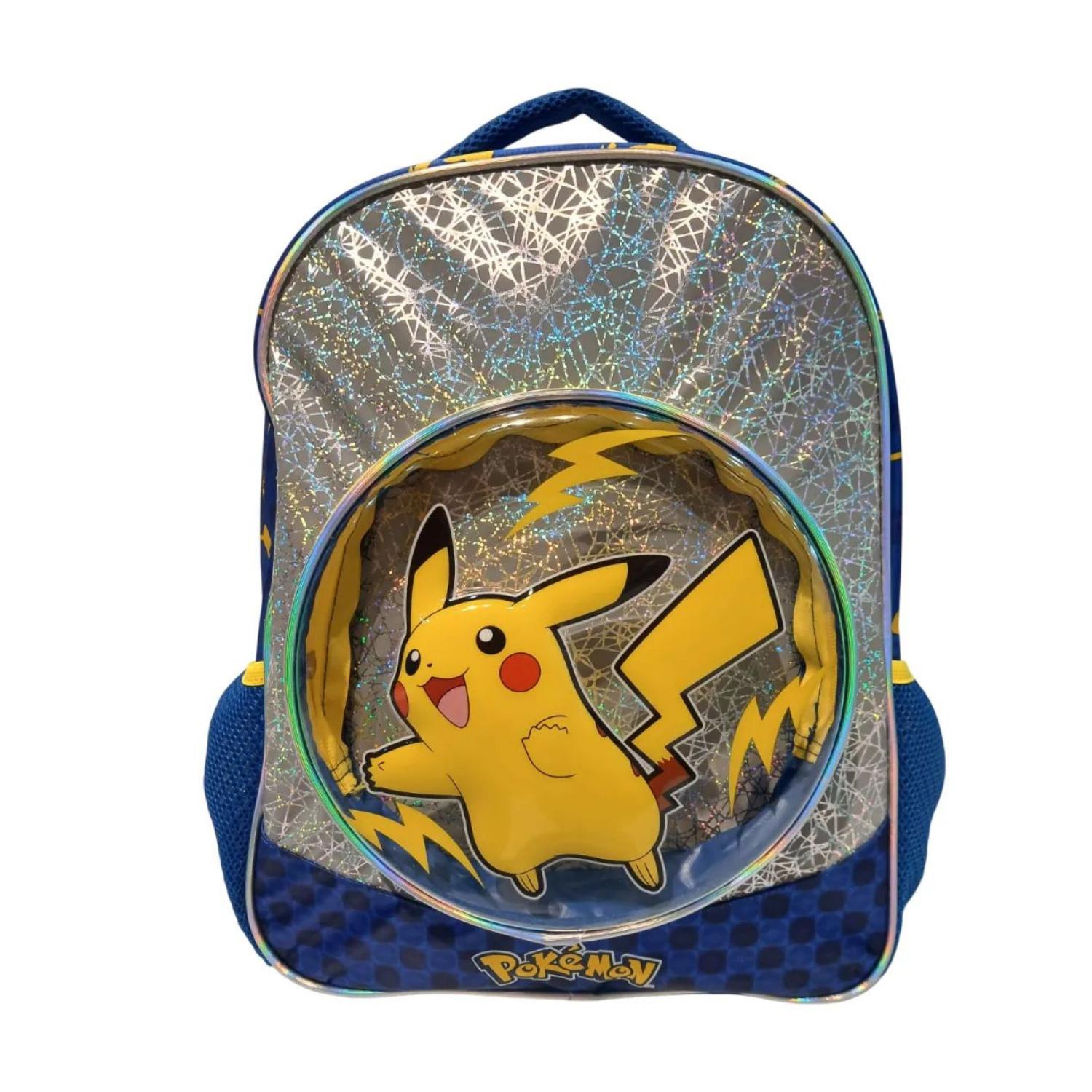 Mochila Pokemon Pikachu Premium Azul