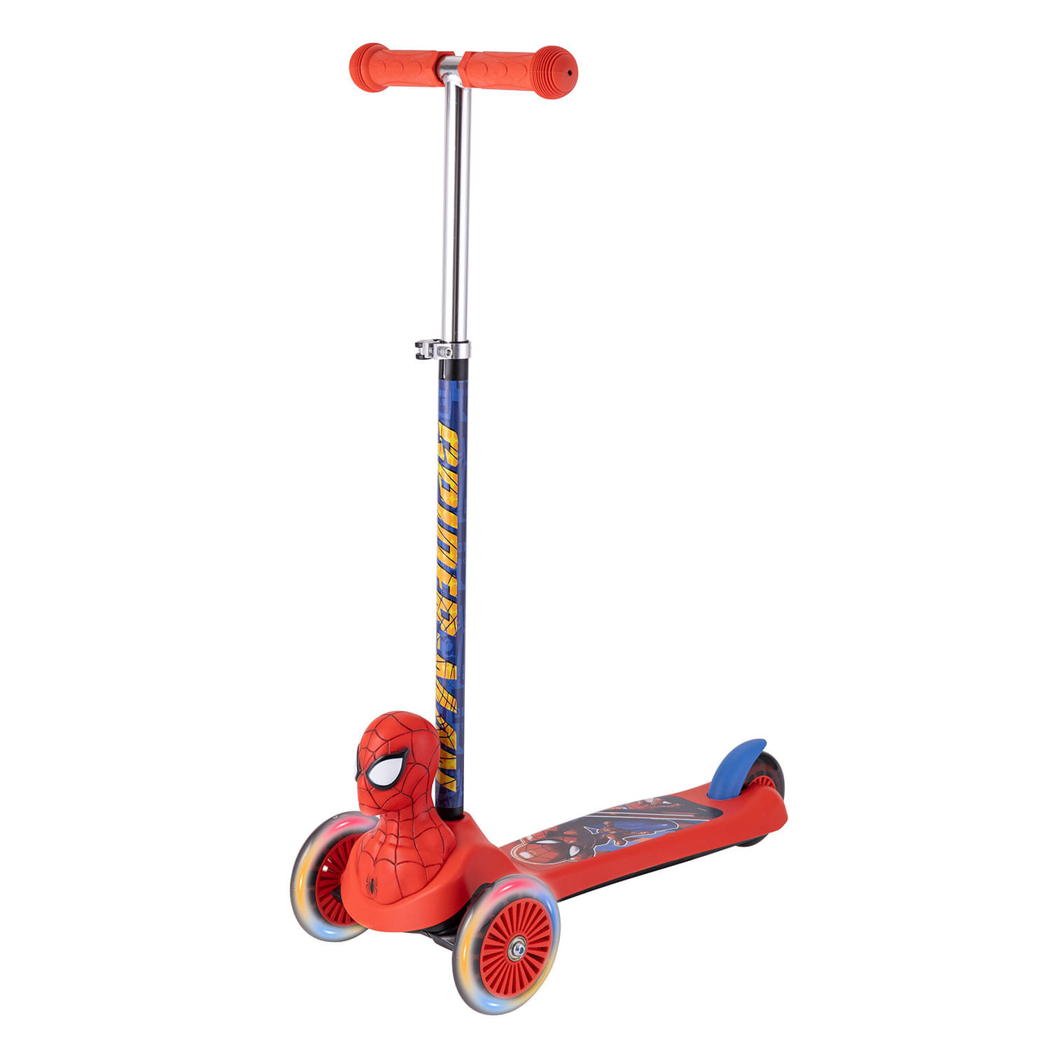 Scooter Marvel Micro 3D 3 Ruedas Con Luces Spiderman