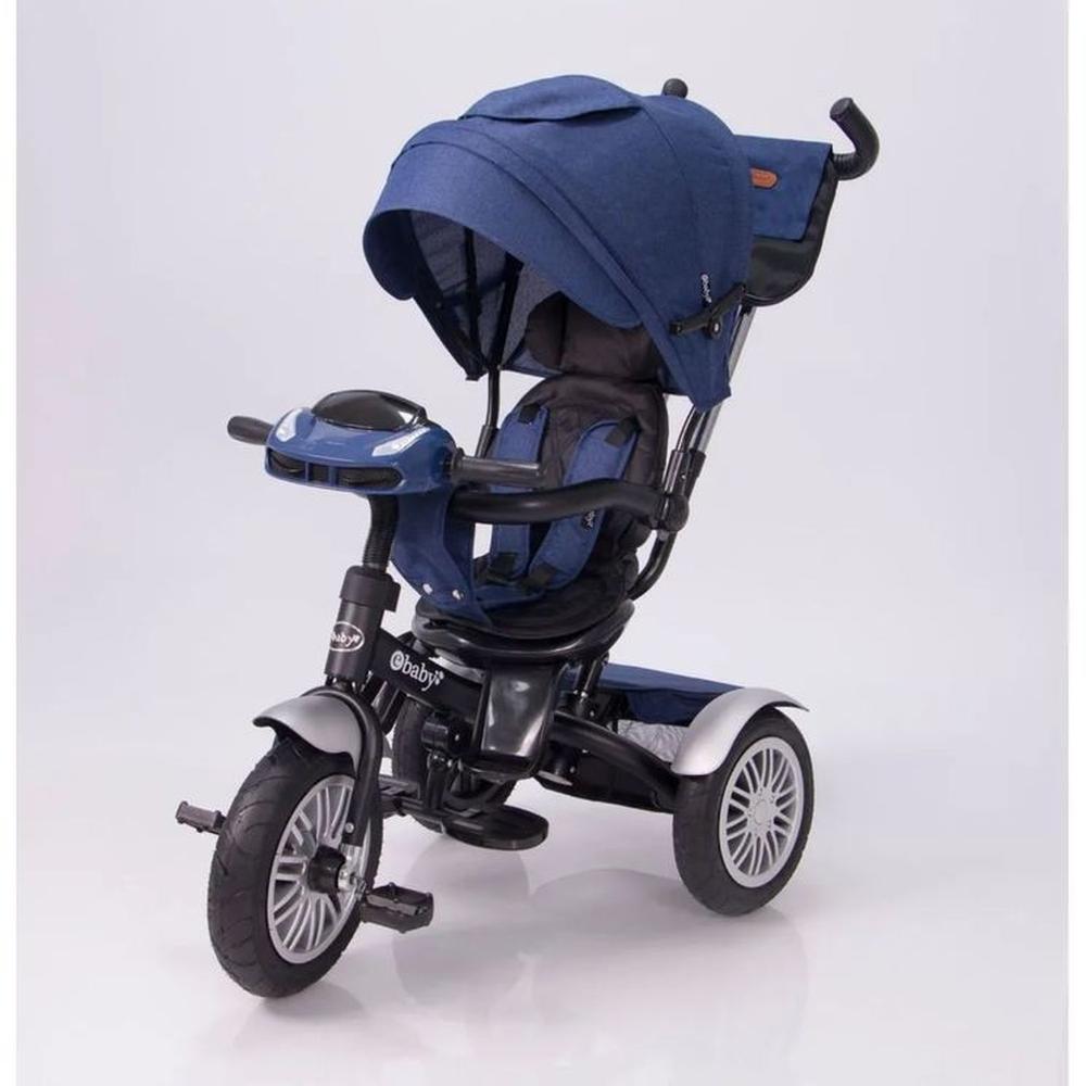 Triciclo Ebaby con Guiador Reclinable Zoe -Azul