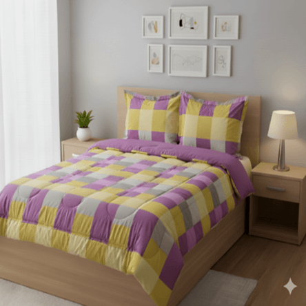 Edredón bramante con Funda Sham Alondra Aradia 2 Plazas