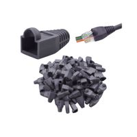 Capuchas Para Conectores Rj45 Cable De Red Bolsa x100 Unids Plomo