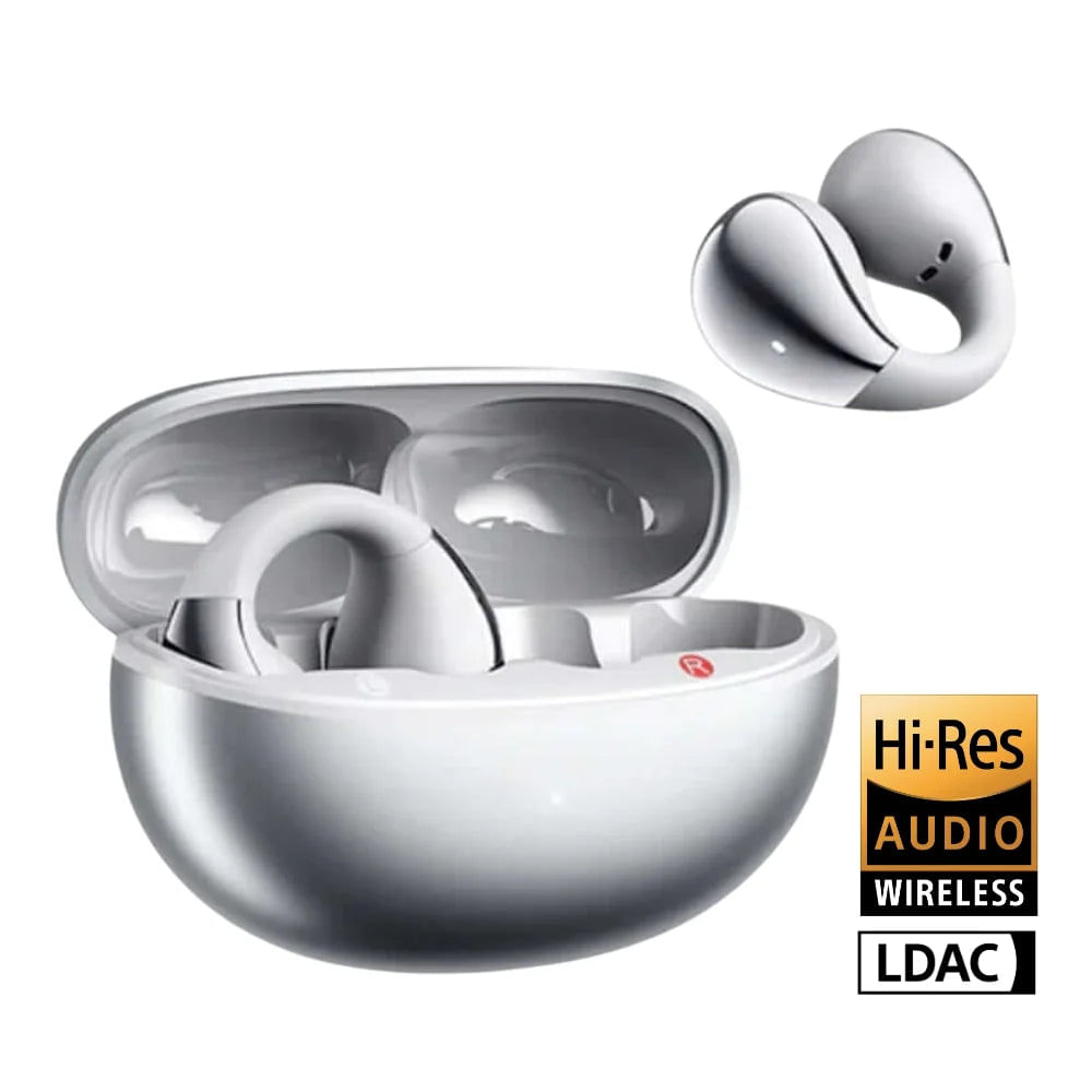 Auriculares Inalámbricos QCY Crossky C30S Plateado Oido Abierto, Bluetooth 6.1