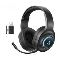 Audífonos Inalámbricos Gamer Qcy Heroad V200 Negro Triple Conexión Bluetooth