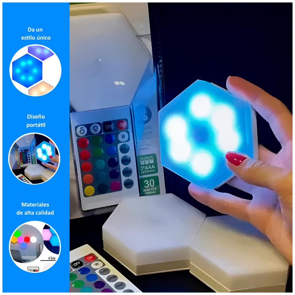 Panel Led Hexagonal Modular Rgb Decorativo | Promart.pe - Promart