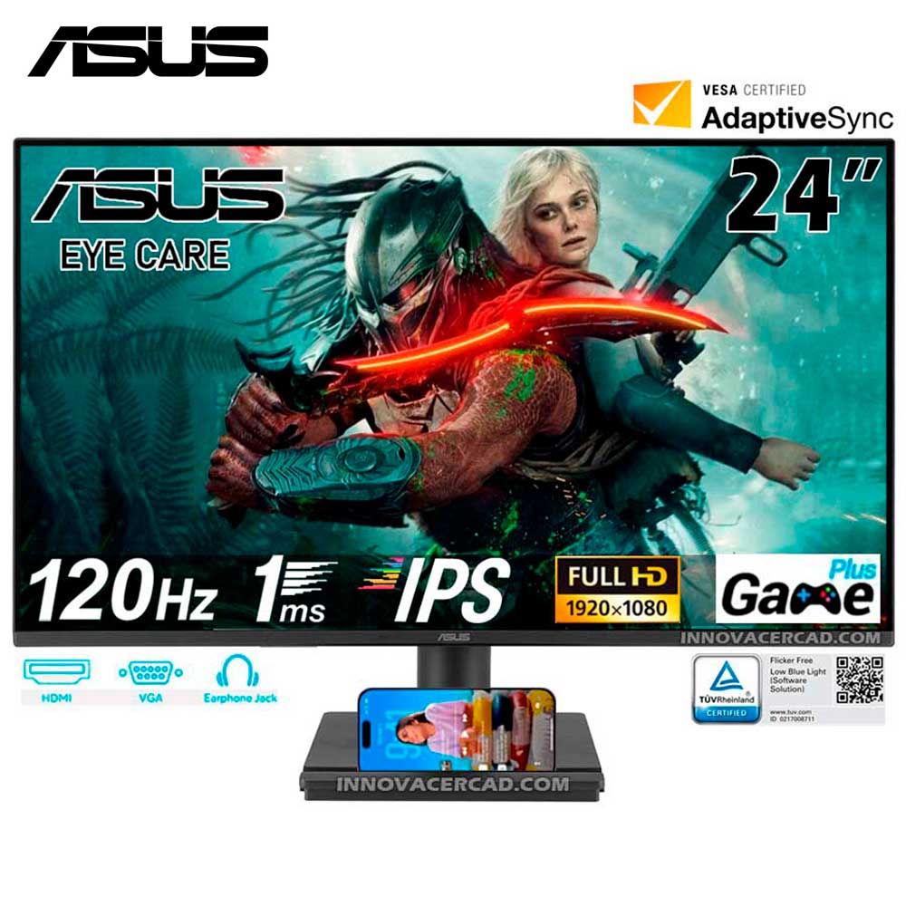 Monitor Asus Eye Care Gaming VA249HG 24 IPS Full HD 1920 x 1080 120Hz 1ms