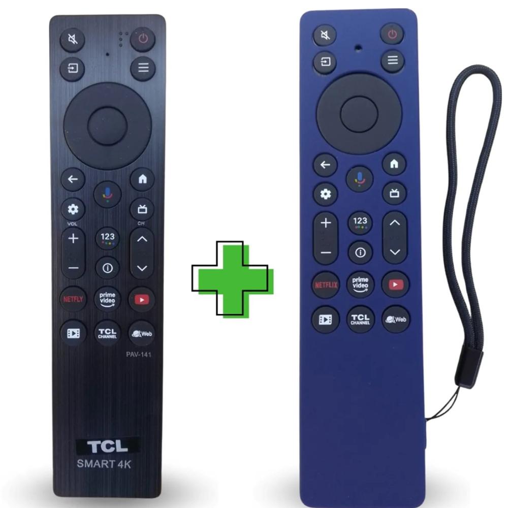 Control Remoto para Tcl Smart Modelo 2025 Funda Azul Marino