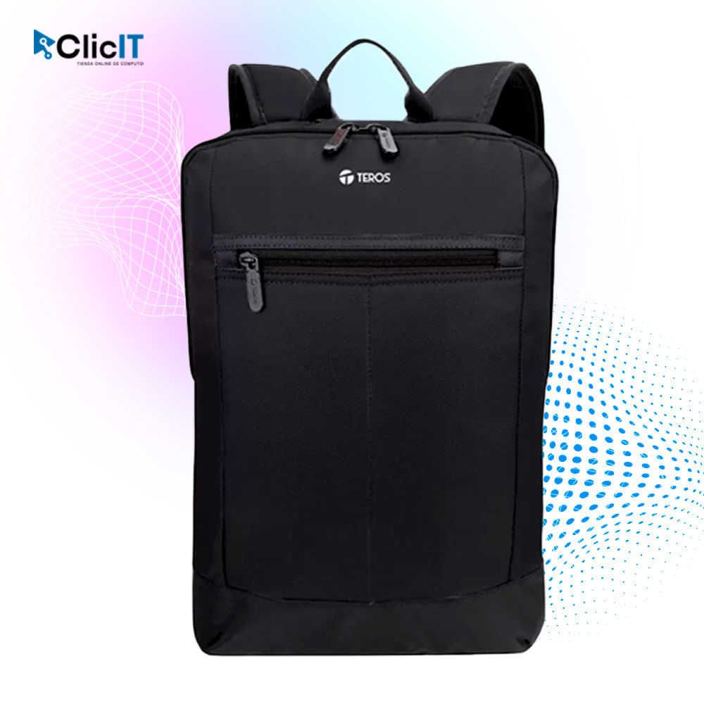 MOCHILA TEROS 16.5 COLOR NEGRO PNTE-IDS18585