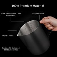 Jarra barista color negro 550 ml