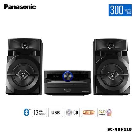 PARLANTES PANASONIC 300W MINI COMPONENTE - SC-AKX110 PARLANTES PANASONIC 300W MINI COMPONENTE - SC-AKX110