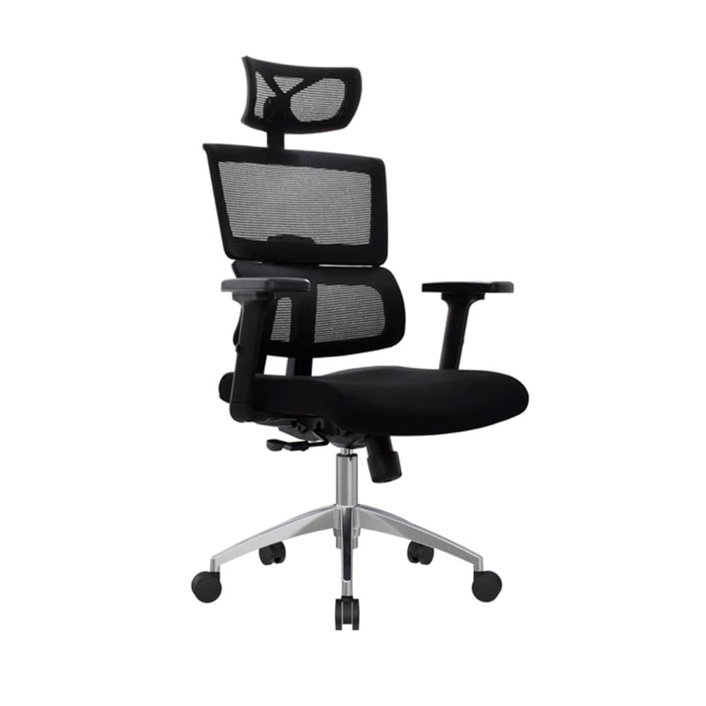 Silla Ergonómica Flip Presidente 3D Aluminio Negro Ofideas